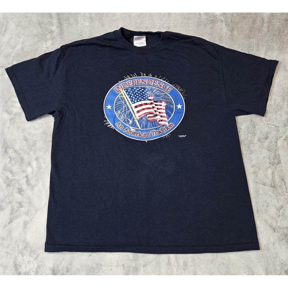 Vintage American Independence T-Shirt Size XL Tennessee River Tag